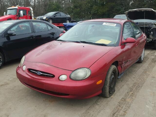 1FAFP53UXXA154145 - 1999 FORD TAURUS SE RED photo 2