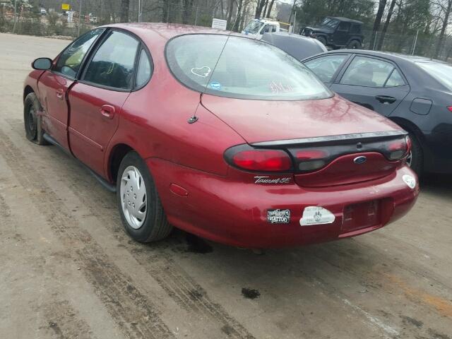 1FAFP53UXXA154145 - 1999 FORD TAURUS SE RED photo 3