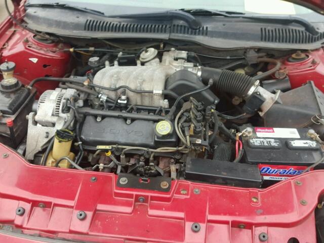 1FAFP53UXXA154145 - 1999 FORD TAURUS SE RED photo 7