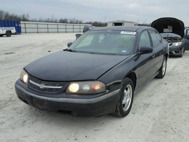 2G1WF52E239232939 - 2003 CHEVROLET IMPALA BLACK photo 2