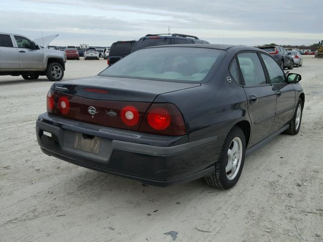 2G1WF52E239232939 - 2003 CHEVROLET IMPALA BLACK photo 4