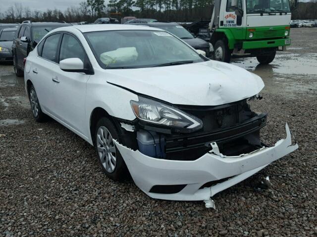 3N1AB7AP5HY351493 - 2017 NISSAN SENTRA S WHITE photo 1