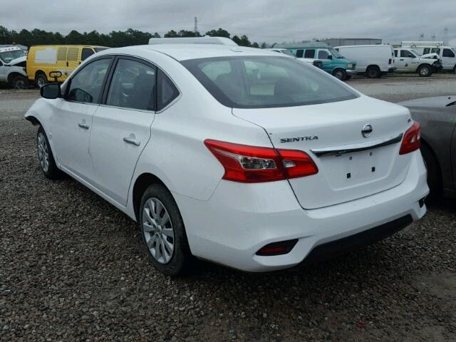 3N1AB7AP5HY351493 - 2017 NISSAN SENTRA S WHITE photo 3