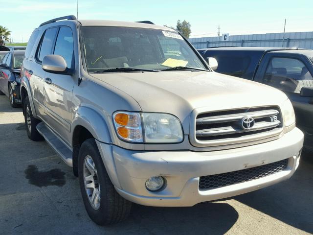 5TDBT44AX4S231095 - 2004 TOYOTA SEQUOIA SR GOLD photo 1