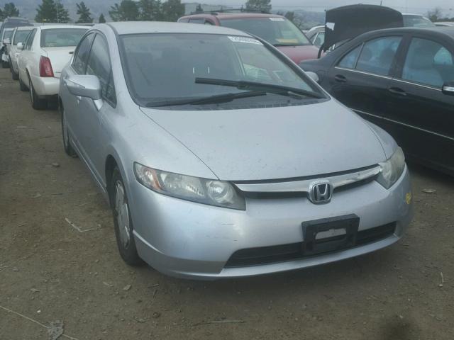 JHMFA36256S027823 - 2006 HONDA CIVIC HYBR SILVER photo 1