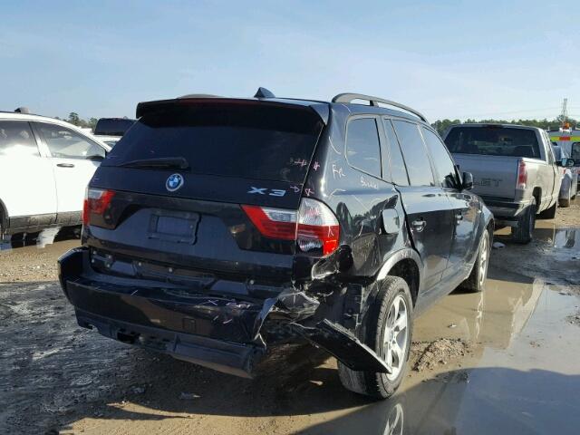 WBXPC93467WF19673 - 2007 BMW X3 3.0SI BLACK photo 4