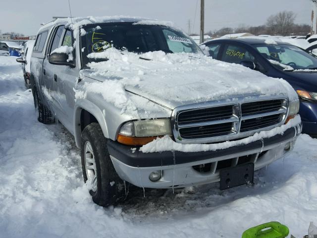 1D7HL38N04S787947 - 2004 DODGE DAKOTA QUA SILVER photo 1