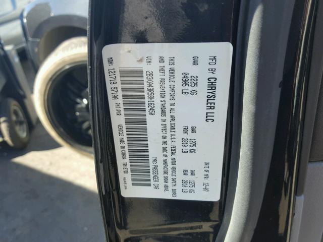 2B3KA43R58H162450 - 2008 DODGE CHARGER BLACK photo 10