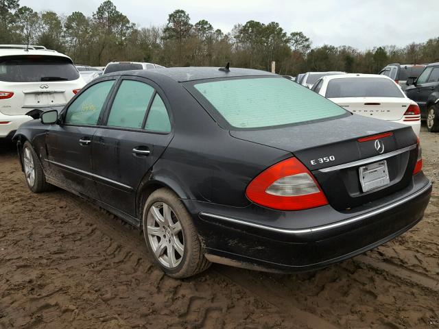 WDBUF56X97B062429 - 2007 MERCEDES-BENZ E 350 BLACK photo 3