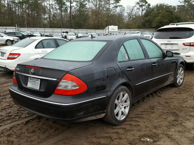 WDBUF56X97B062429 - 2007 MERCEDES-BENZ E 350 BLACK photo 4