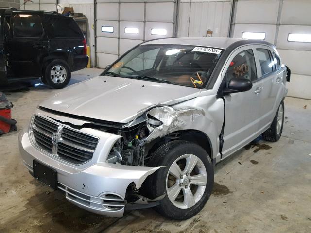 1B3CB4HA8AD650394 - 2010 DODGE CALIBER SX SILVER photo 2