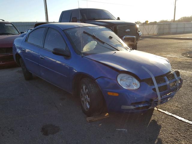 1B3ES56CX5D147720 - 2005 DODGE NEON SXT BLUE photo 1