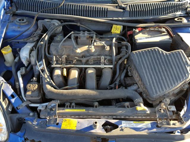 1B3ES56CX5D147720 - 2005 DODGE NEON SXT BLUE photo 7