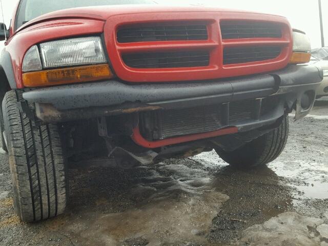 1D4HS38N43F583336 - 2003 DODGE DURANGO SP RED photo 9