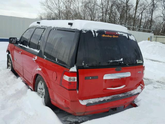 1FMFU20508LA29560 - 2008 FORD EXPEDITION RED photo 3