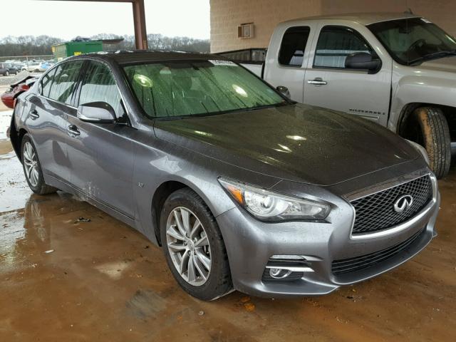 JN1BV7AR3EM688935 - 2014 INFINITI Q50 BASE GRAY photo 1