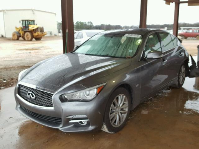 JN1BV7AR3EM688935 - 2014 INFINITI Q50 BASE GRAY photo 2