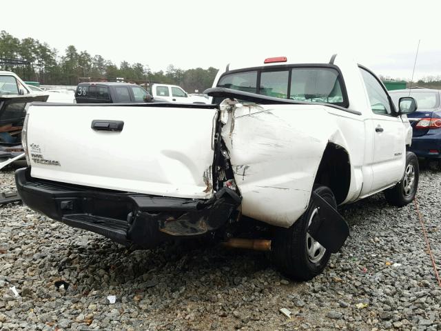 5TENX22N69Z628843 - 2009 TOYOTA TACOMA WHITE photo 4