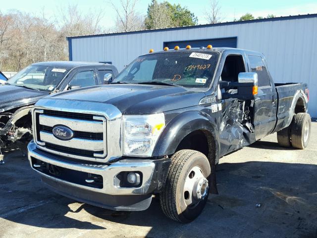 1FT8W3DT7FED49627 - 2015 FORD F350 SUPER BLACK photo 2