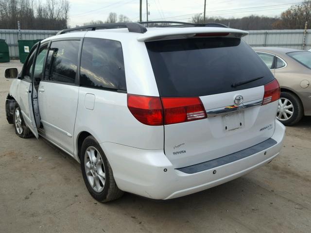 5TDZA22C44S154401 - 2004 TOYOTA SIENNA XLE WHITE photo 3