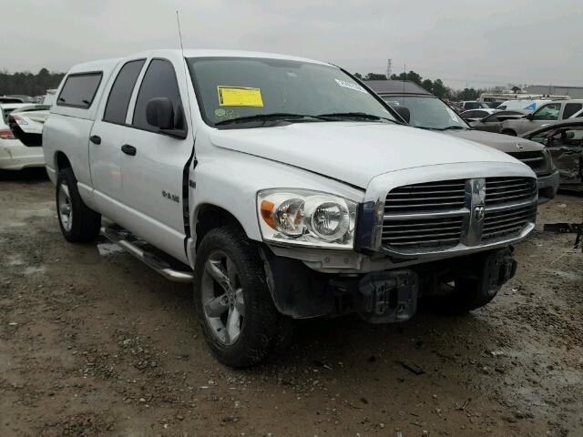 1D7HA18208J232198 - 2008 DODGE RAM 1500 S WHITE photo 1