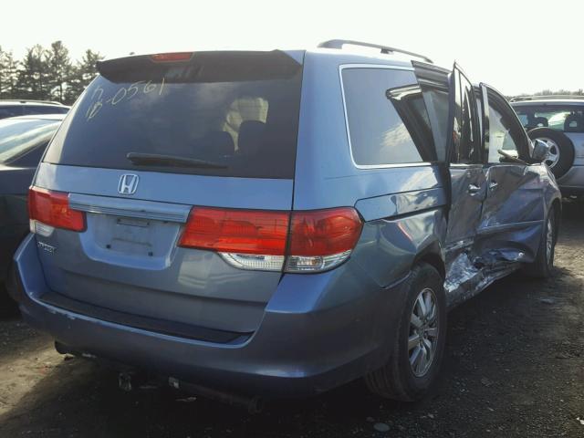 5FNRL38608B027219 - 2008 HONDA ODYSSEY EX BLUE photo 4