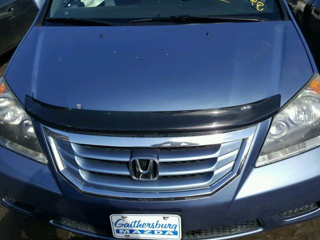 5FNRL38608B027219 - 2008 HONDA ODYSSEY EX BLUE photo 7