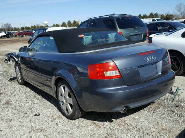 WAUAC48H74K018239 - 2004 AUDI A4 1.8 CAB GRAY photo 3