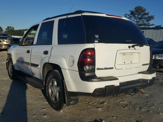 1GNDT13S232362987 - 2003 CHEVROLET TRAILBLAZE WHITE photo 3