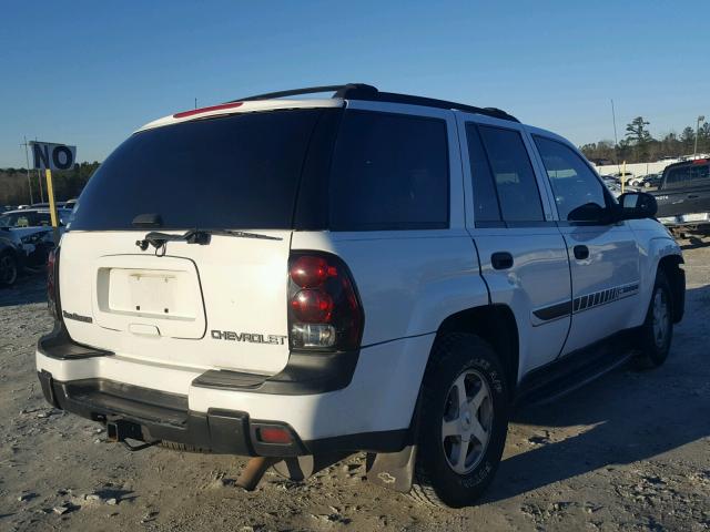 1GNDT13S232362987 - 2003 CHEVROLET TRAILBLAZE WHITE photo 4