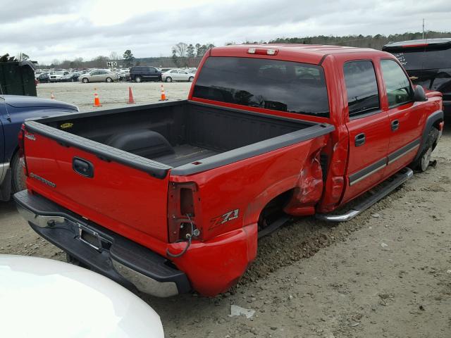 2GCEK13T361224789 - 2006 CHEVROLET SILVERADO RED photo 4