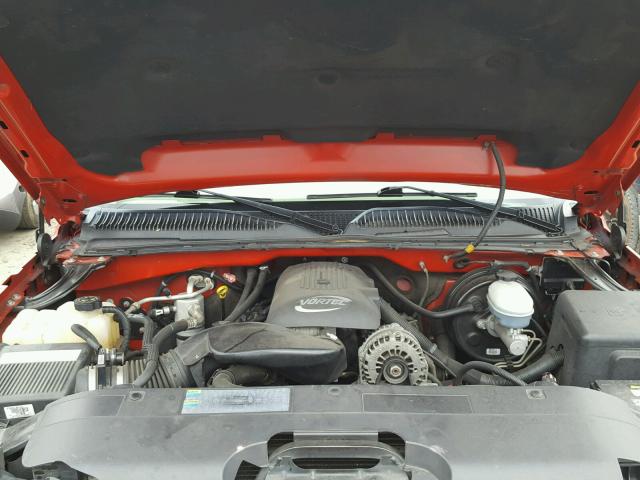 2GCEK13T361224789 - 2006 CHEVROLET SILVERADO RED photo 7