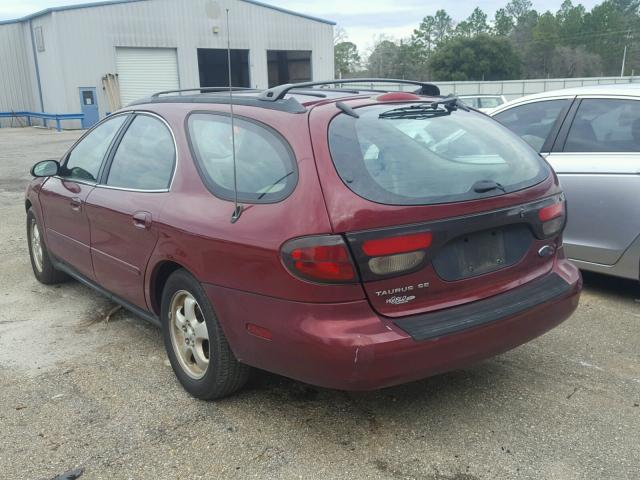 1FAHP58U04A172540 - 2004 FORD TAURUS SE RED photo 3