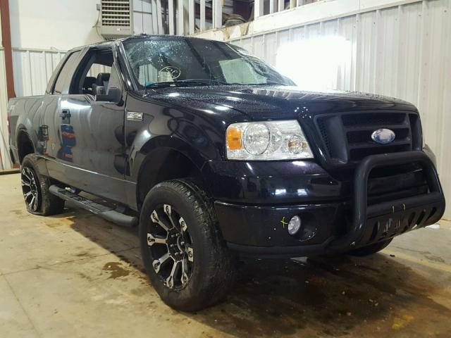 1FTRX14WX8FC23517 - 2008 FORD F150 BLACK photo 1