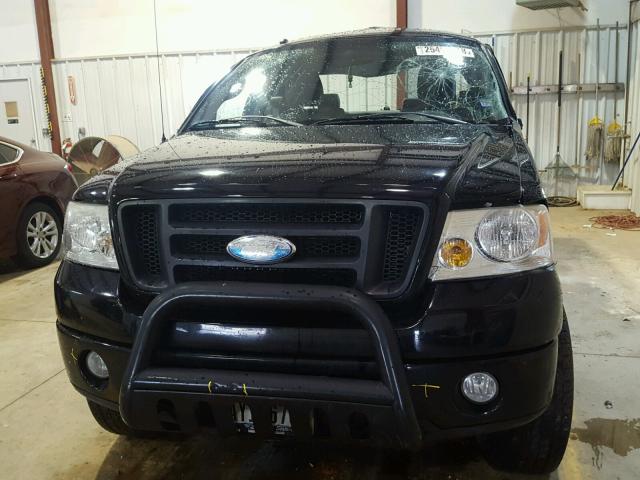 1FTRX14WX8FC23517 - 2008 FORD F150 BLACK photo 7