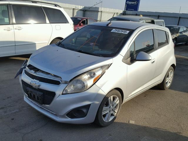 KL8CD6S98DC525675 - 2013 CHEVROLET SPARK 1LT SILVER photo 2