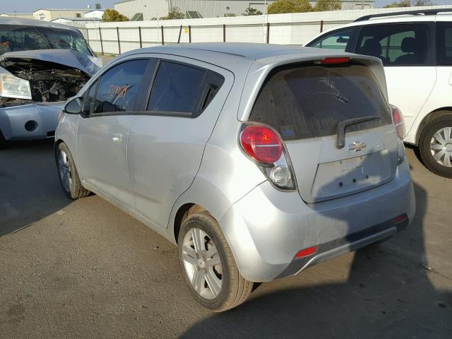 KL8CD6S98DC525675 - 2013 CHEVROLET SPARK 1LT Серебристый фото 3