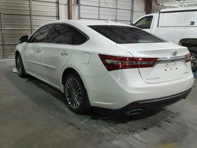 4T1BK1EB2GU234786 - 2016 TOYOTA AVALON XLE WHITE photo 3