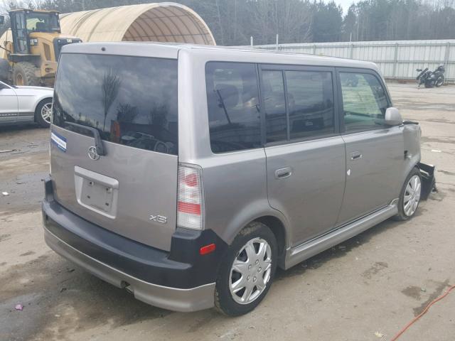 JTLKT324150170526 - 2005 TOYOTA SCION XB SILVER photo 4