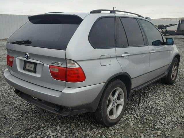 5UXFA53562LP44973 - 2002 BMW X5 3.0I SILVER photo 4