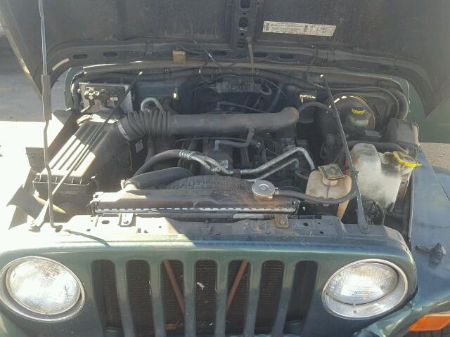 1J4FA59SXYP792759 - 2000 JEEP WRANGLER / GREEN photo 7