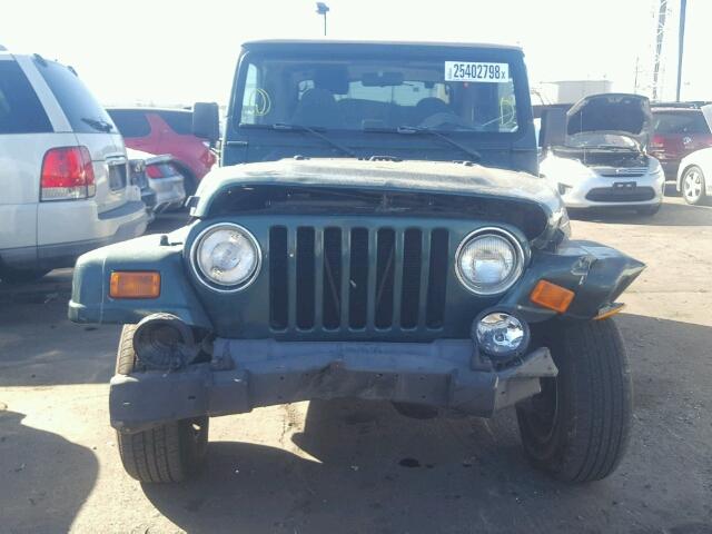 1J4FA59SXYP792759 - 2000 JEEP WRANGLER / GREEN photo 9