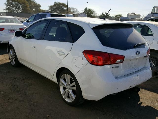 KNAFW5A34C5572093 - 2012 KIA FORTE SX WHITE photo 3