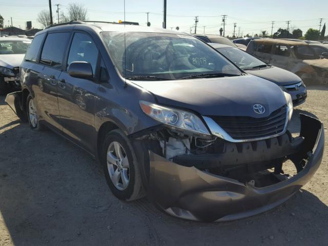 5TDKK3DC5BS102256 - 2011 TOYOTA SIENNA LE CHARCOAL photo 1