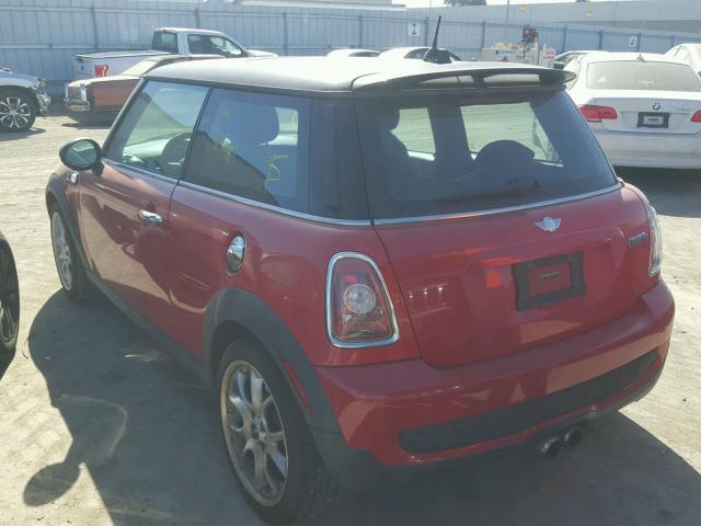 WMWMF73517TL87194 - 2007 MINI COOPER S RED photo 3