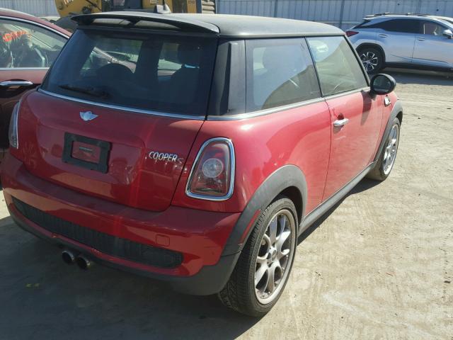 WMWMF73517TL87194 - 2007 MINI COOPER S RED photo 4