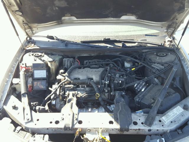 2G1WF52E449196365 - 2004 CHEVROLET IMPALA SILVER photo 7