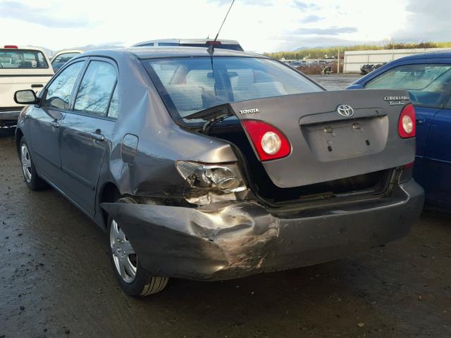 1NXBR32E73Z117429 - 2003 TOYOTA COROLLA CE GRAY photo 3