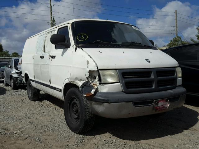 2B7JB21Y02K117612 - 2002 DODGE RAM VAN B2 WHITE photo 1