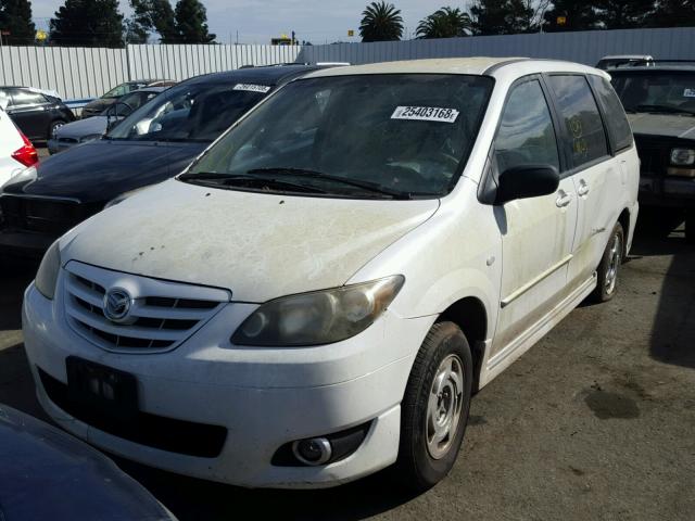 JM3LW28J060569760 - 2006 MAZDA MPV WAGON WHITE photo 2